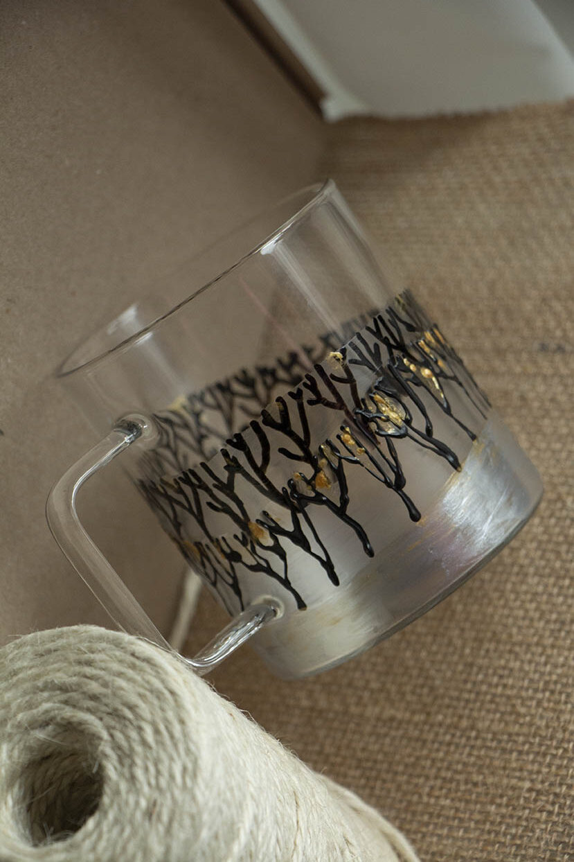 Ръчно изработена чаша "Прелюдия към зимата"